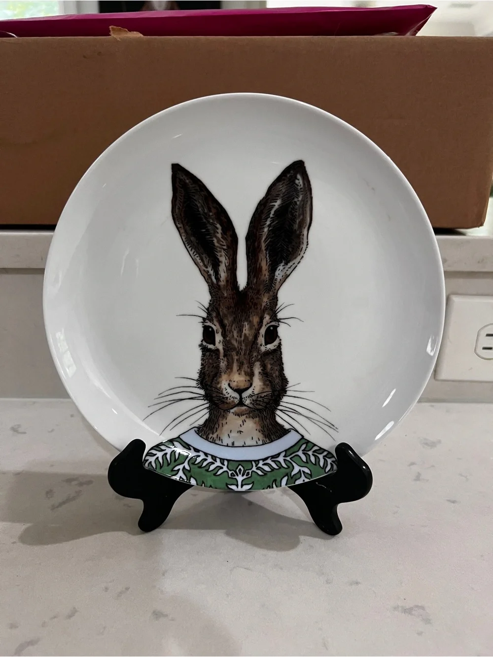 West Elm Dapper Animal Rabbit salad Plate